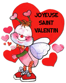 Gif animé joyeuse Saint Valentin coccinelle
